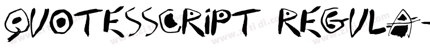 QuotesScript Regula字体转换